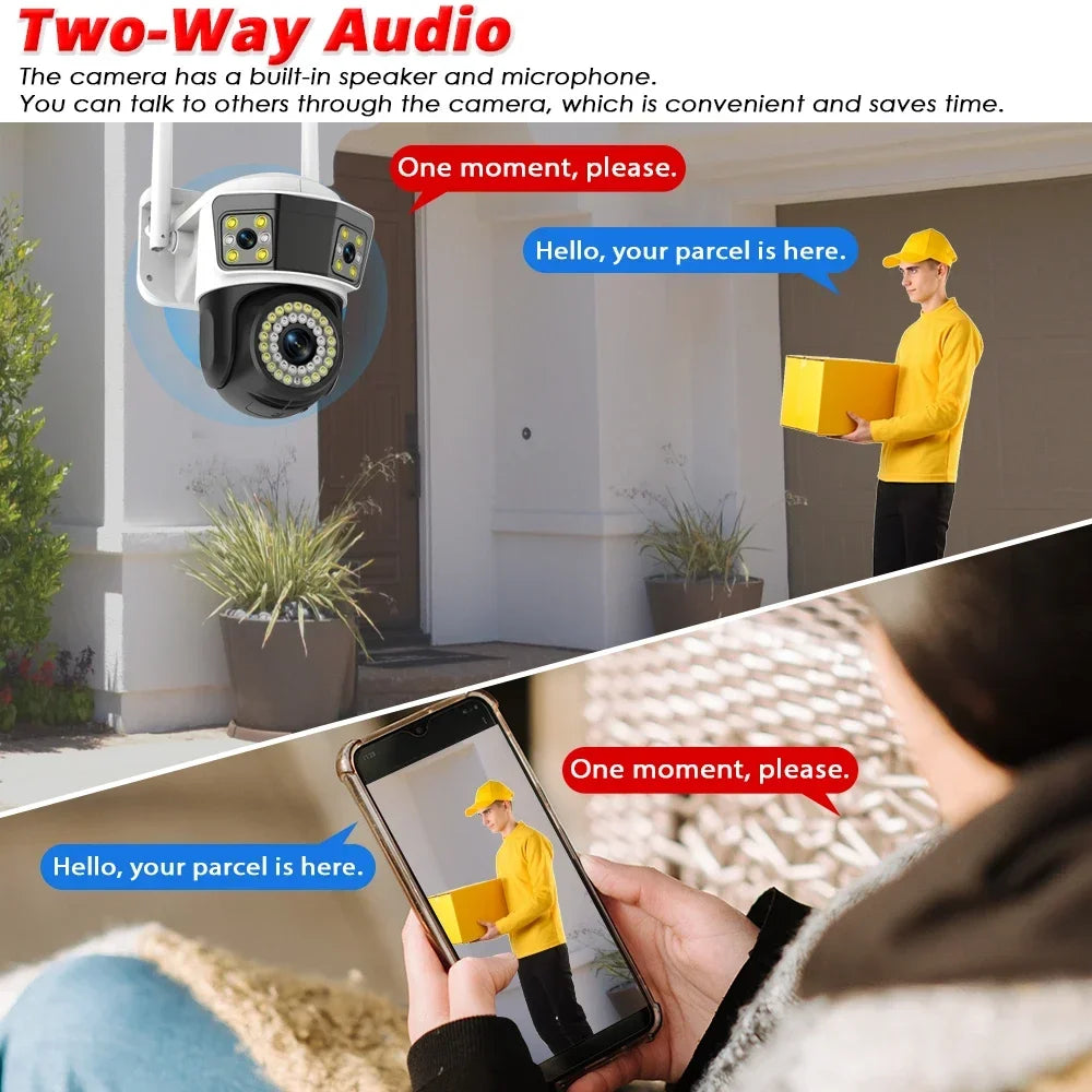 Three Lens WIFI Security Camera