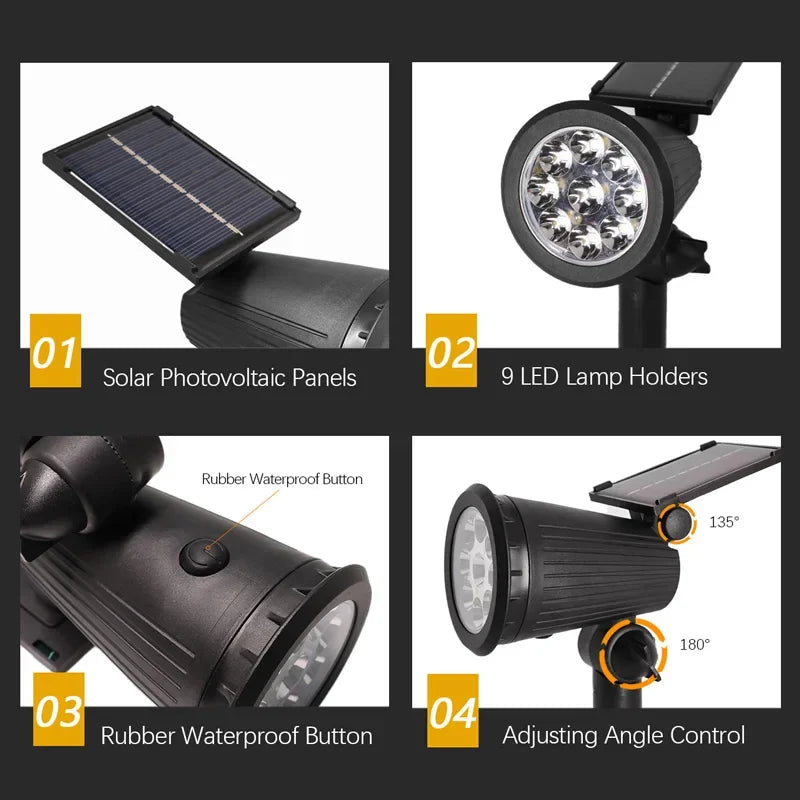 LEDs Solar Spotlights