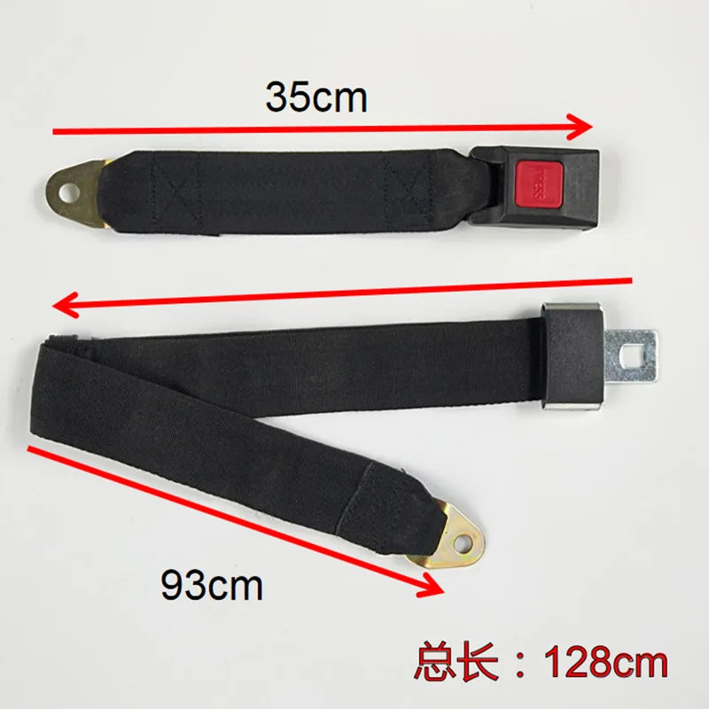 Two-point simple car seat belt