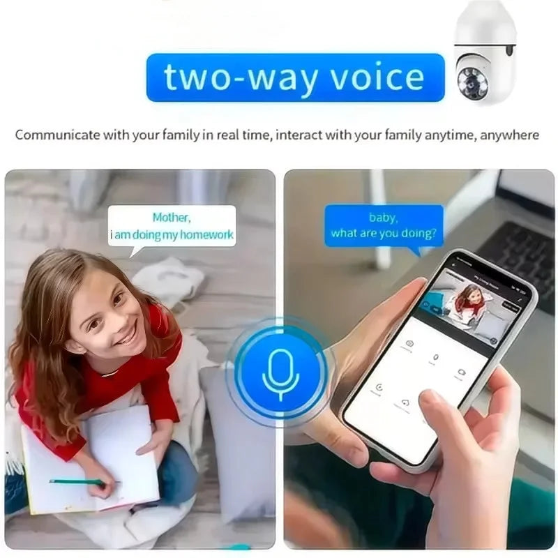 Bulb WIFI Surveillance Camera