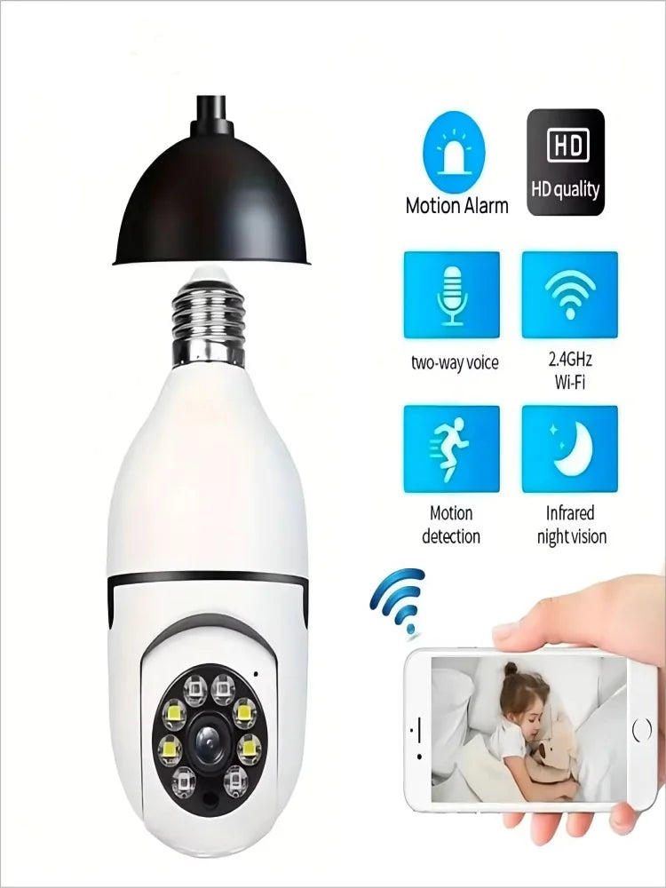 Bulb WIFI Surveillance Camera