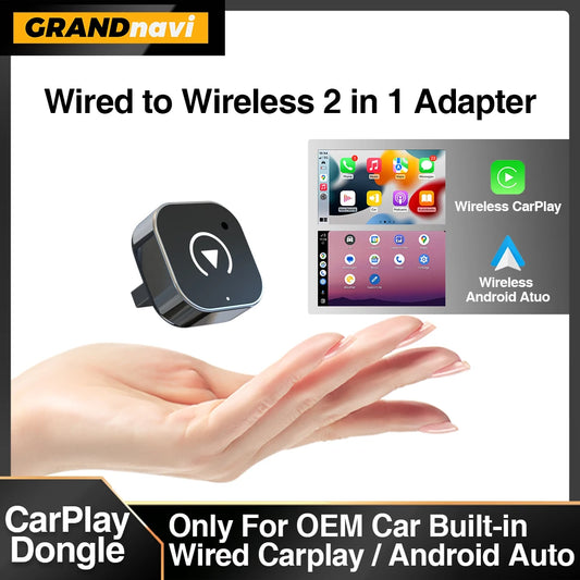 Carplay and android auto wireless adapter.