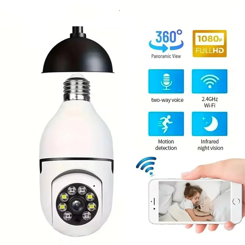 Bulb WIFI Surveillance Camera
